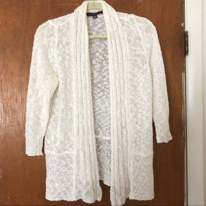 White long cardigan